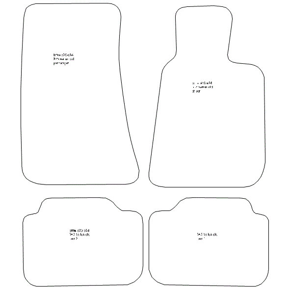 To fit BMW 5 Series E34 1988-1996 Checker Rubber Car Mats - Picture 4 of 16
